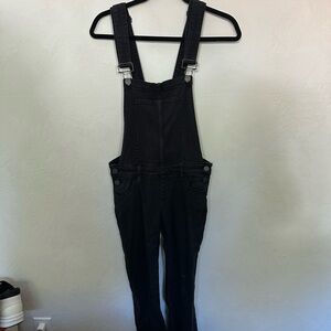 PAIGE Sierra Black Denim Overalls